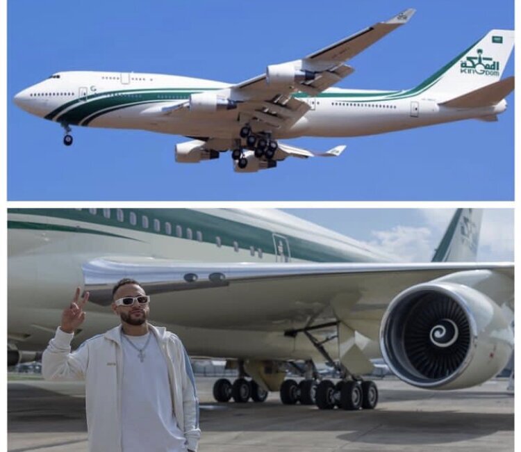 (عکس) جت شخصی عربستان سعودی که نیمار را به ریاض برد