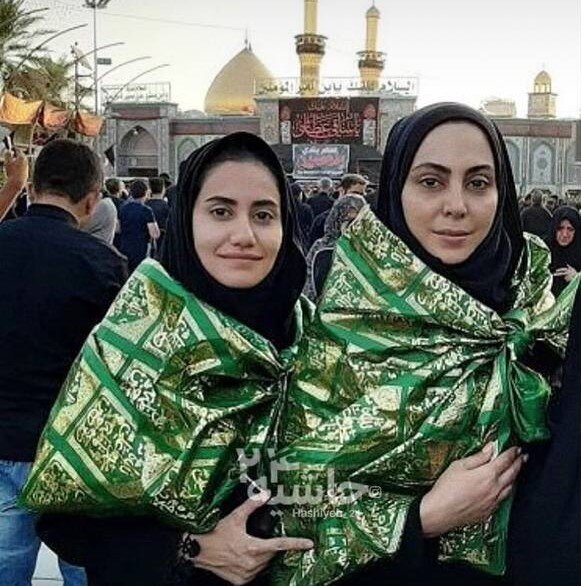 (عکس) حضور خواهر الناز شاکردوست در راه‌پیمایی اربعین