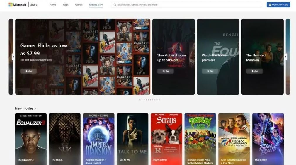 مایکروسافت نسخه جدید اپ استور تحت وب ویندوز را راه‌اندازی کرد