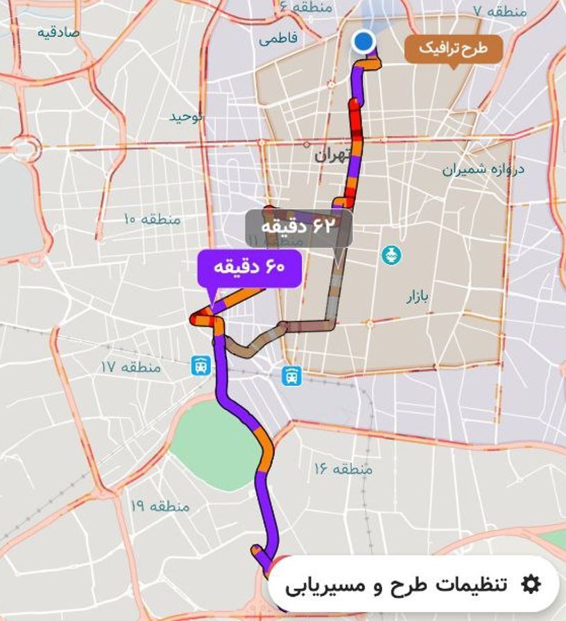 بلایی که اولین باران پاییزی بر سر ترافیک تهران آورد؛ تهران قم نزدیکتر از خانی‌آباد تجریش