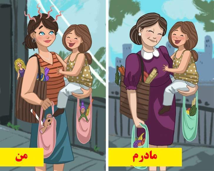 ۱۰ تصویر که نشان می‌دهند برای رسیدن به مهارت مادرانمان راهی طولانی در پیش داریم