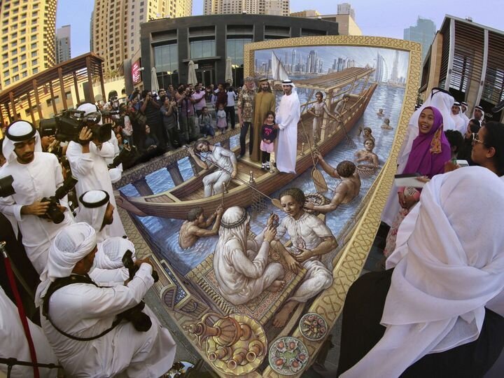 (تصویر) هنر شگفت‌انگیز جادوگر پیاده‌رو‌ها