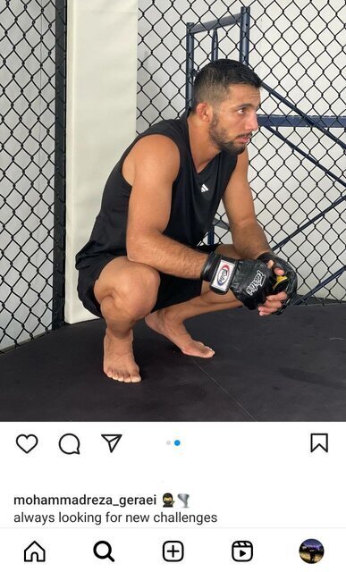 (عکس) محمدرضا گرایی به MMA تغییر رشته داد؟