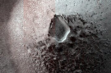 (عکس) دیده شدن کوهی از عنکبوت در سطح مریخ