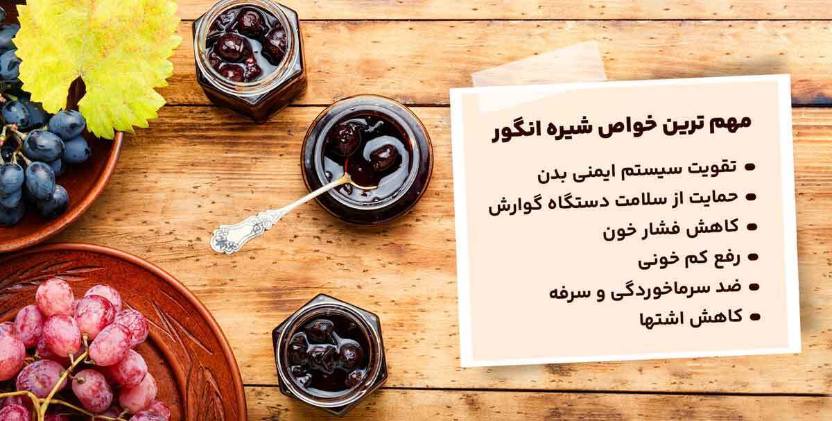 خواص شیره انگور و تاثیر آن در پیشگیری از بیماری‌ها