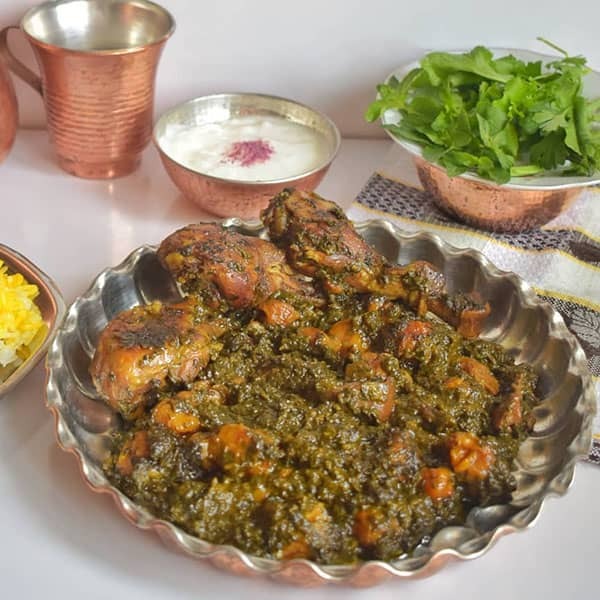 خورش آلو اسفناج