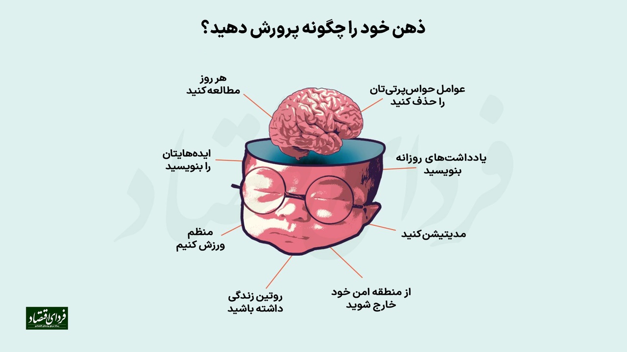 (اینفوگرافیک) ذهن خود را چگونه پرورش دهید؟