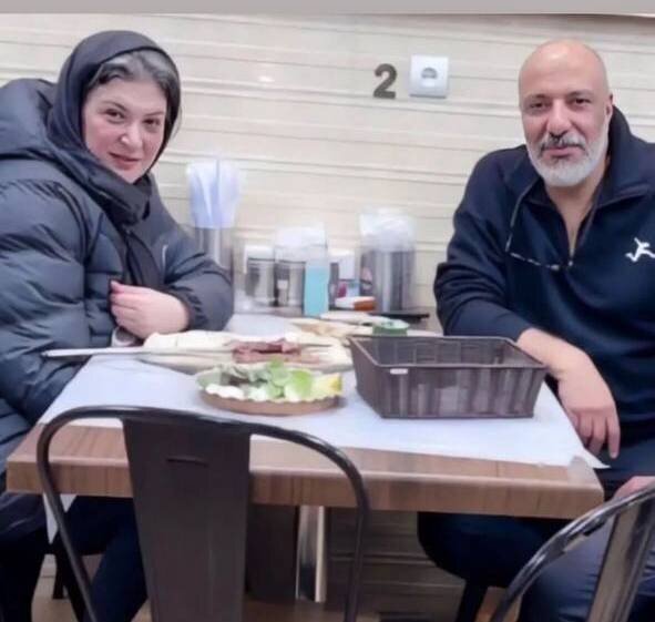 (عکس) عاشقانه جالب امیر جعفری و همسرش در جگرکی