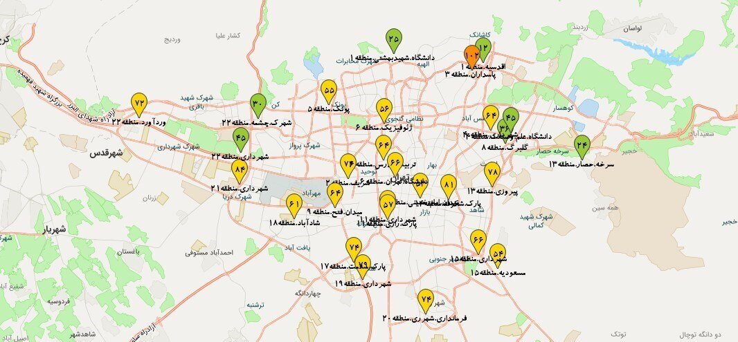تداوم هوای سالم در تهران
