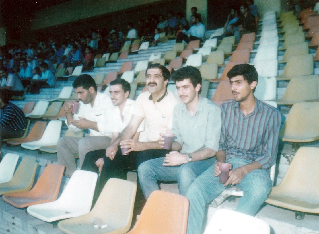 (عکس) خیابانی و برادر فقیدش تماشاگر بازی تاریخی پرسپولیس