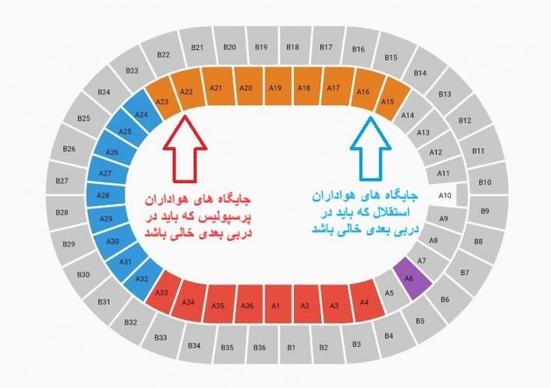چهار جایگاه آزادی برای دربی سال بعد بسته شد!