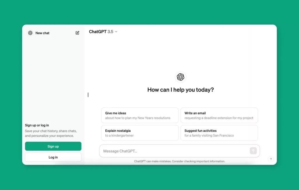 استفاده از ChatGPT بدون نیاز به اکانت
