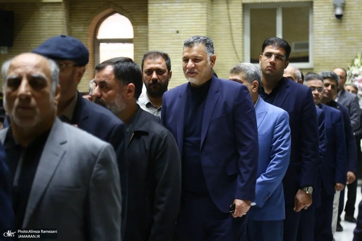 (عکس) علی دایی در مراسم همسر محسن مهرعلیزاده
