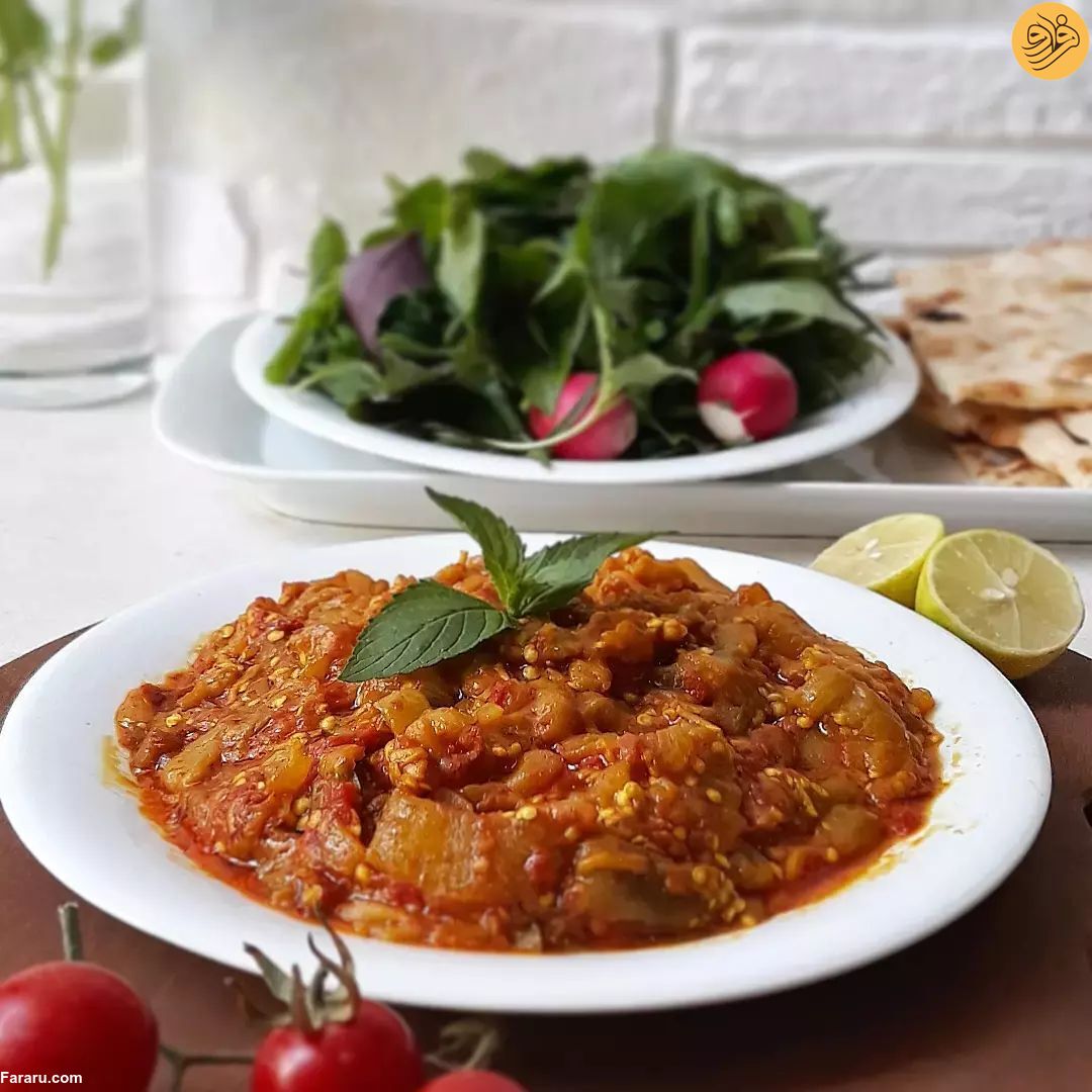 غذا با بادمجان