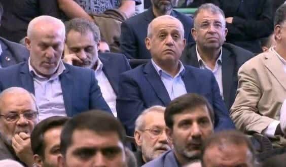 حضور علی لاریجانی و طحان نظیف در مراسم وداع با رییس جمهور