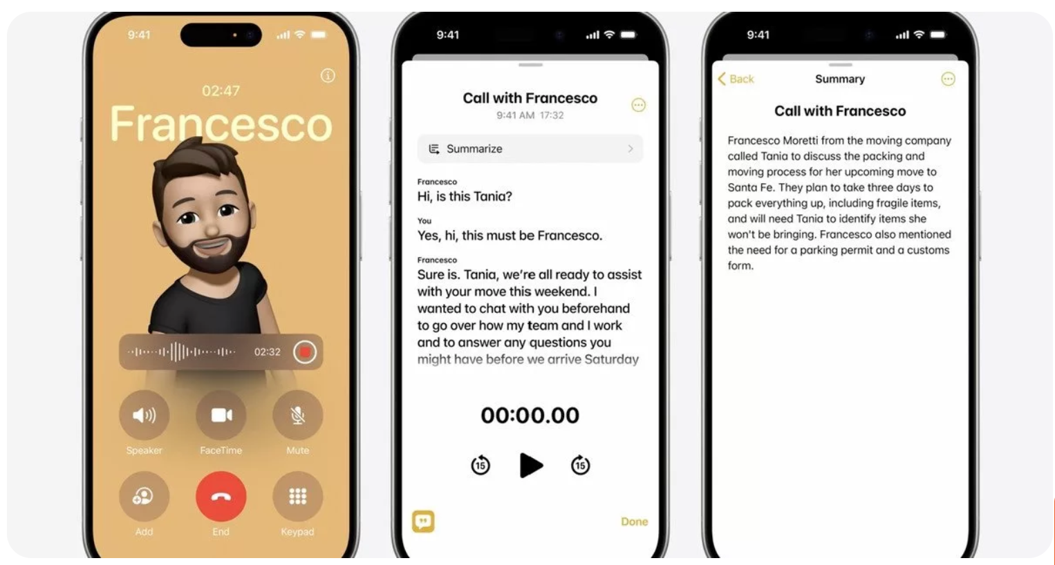 iOS ۱۸ با حفظ حریم خصوصی می‌تواند تماس‌های تلفنی را ضبط و رونویسی کند