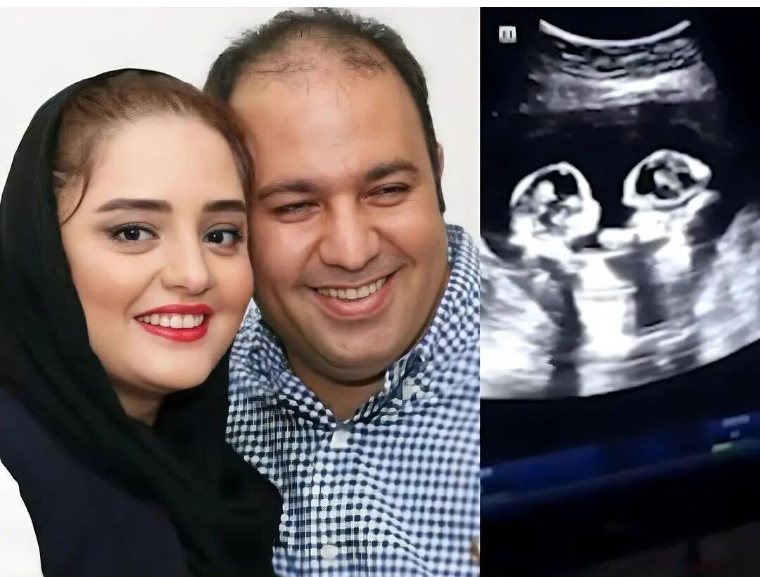 (تصویر) نرگس محمدی و علی اوجی صاحب یک دوقلو شدند