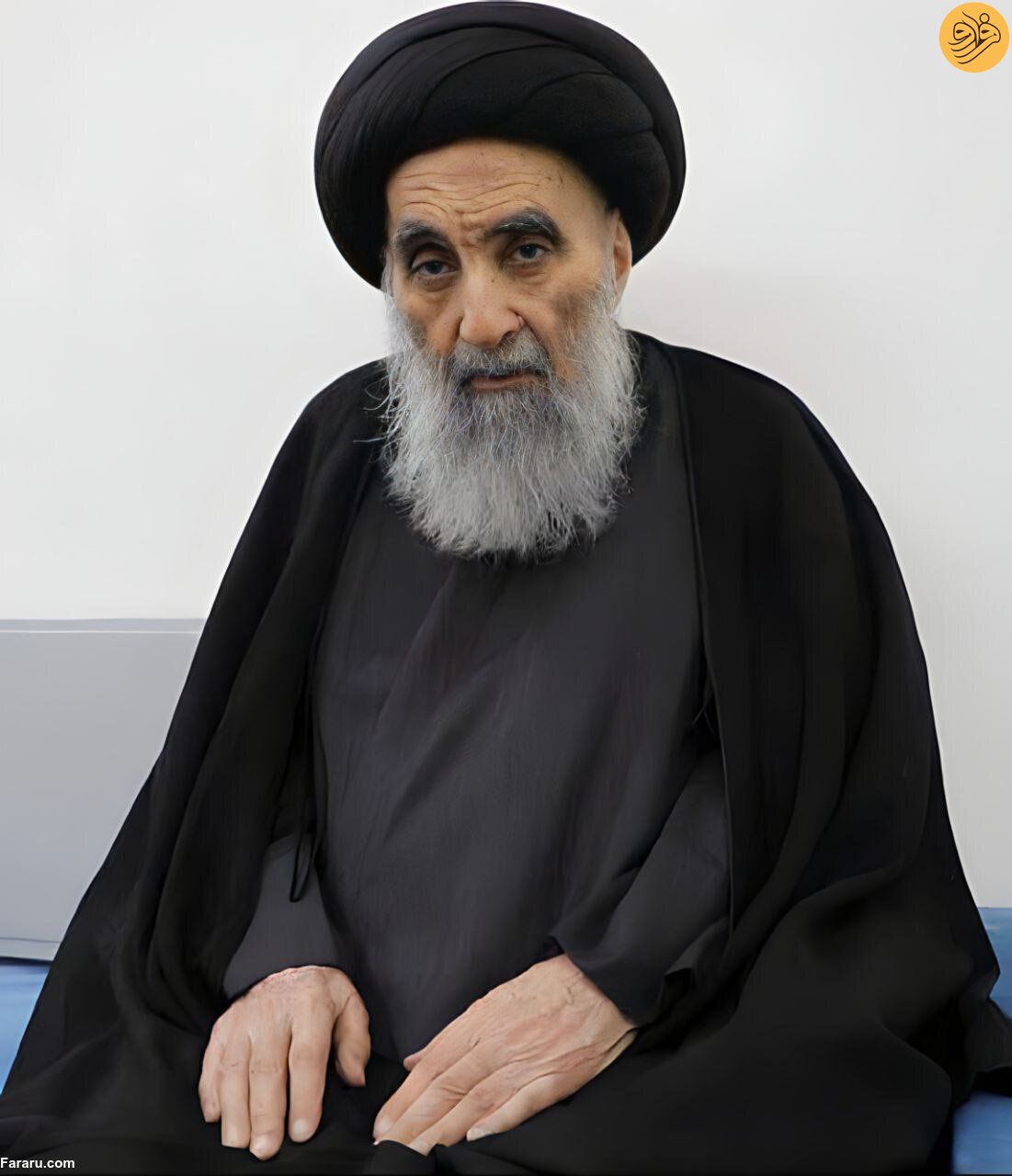 تصویری جدید از آیت الله سیستانی در روز عید غدیر