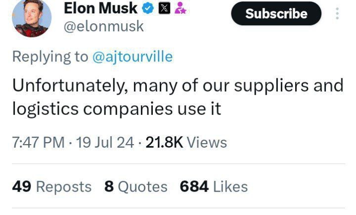 ایلان ماسک پس از اختلال جهانی: نرم‌افزار Crowdstrike را از تمام سیستم‌هایمان حذف کردیم