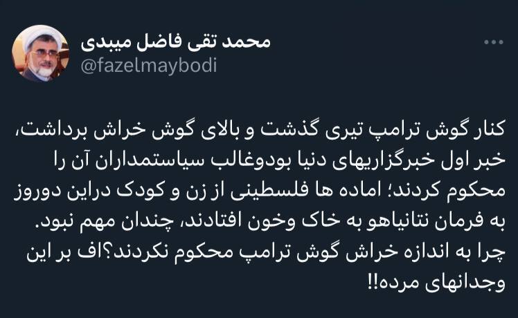 فاضل میبدی: اف بر این وجدان‌های مرده!