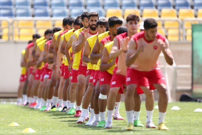(عکس) برگزاری تمرین پرسپولیس با حضور ۳ ستاره مصدوم