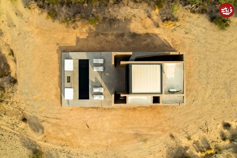 (تصاویر) هتلی در بیابان؛ معماری باستانی «اردن» در صحراهای کالیفرنیا