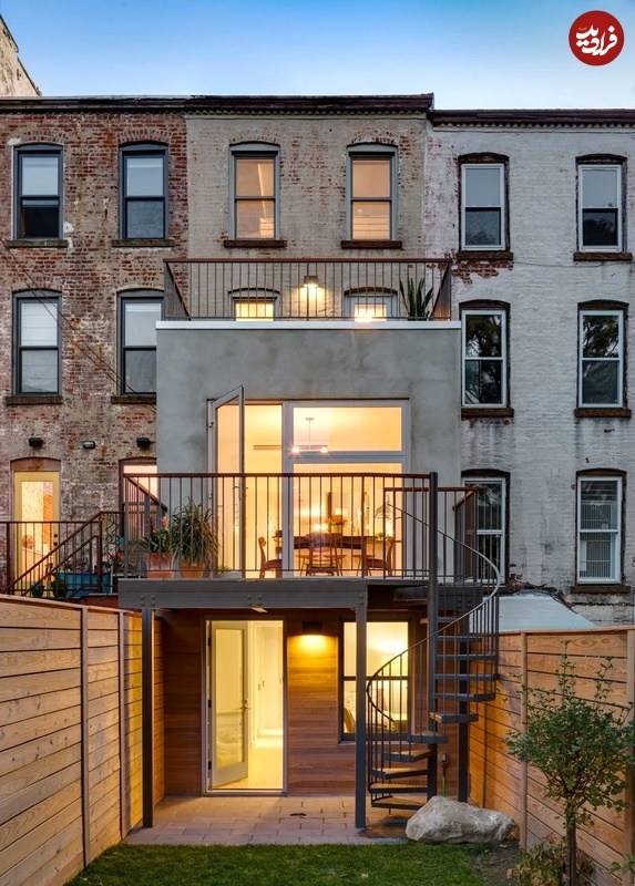 (تصاویر) معماری مدرن یک خانۀ باریک آمریکایی با عرض ۳.۶۵ متر