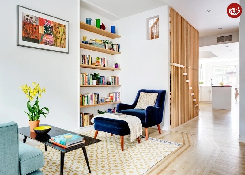 (تصاویر) معماری مدرن یک خانۀ باریک آمریکایی با عرض ۳.۶۵ متر