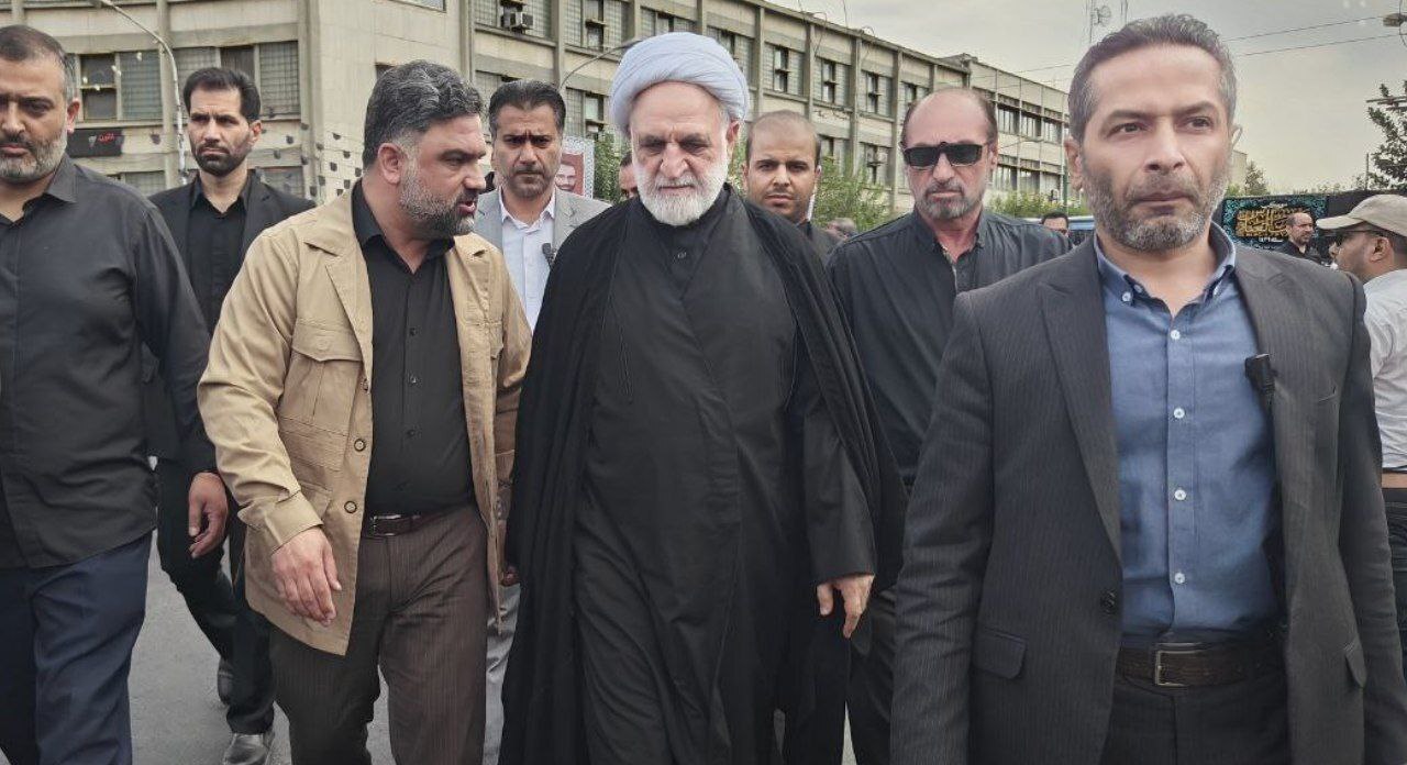 حضور اژه‌ای، رییس قوه قضاییه در مراسم راهپیمایی اربعین حسینی