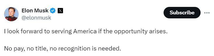 احتمال حضور ایلان ماسک در دولت ترامپ قوت گرفت