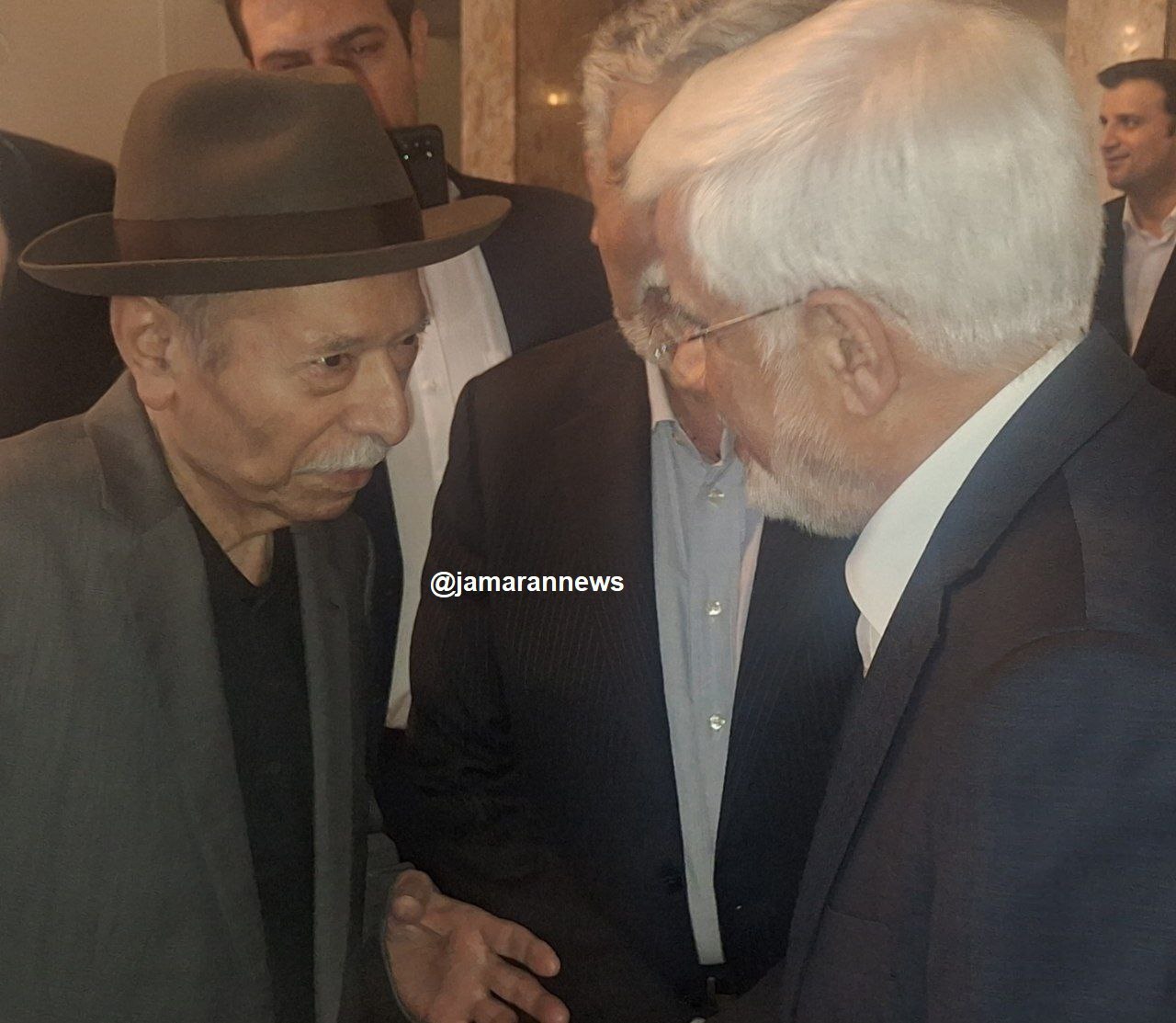 (تصویر) محمدرضا عارف و علی نصیریان در حاشیه مراسم معارفه وزیر فرهنگ