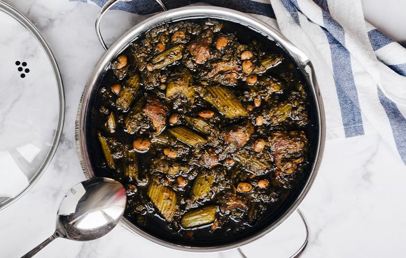خورش کرفس با لوبیا؛ یک تجربه جدید و متفاوت