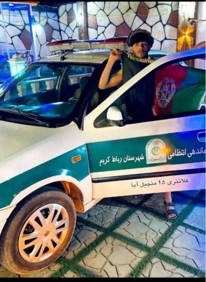 واکنش پلیس غرب استان تهران به تصویر تبعه غیرمجاز در کنار واحد گشت انتظامی