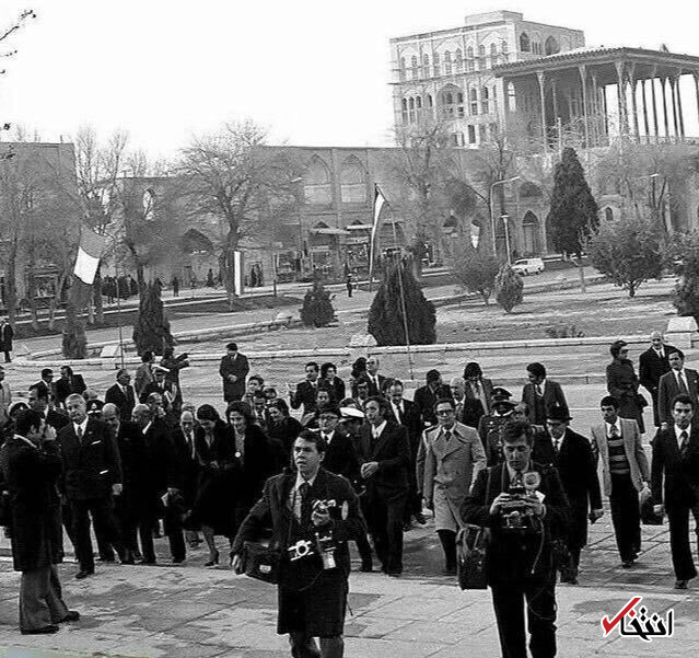 (تصویر) سفر نخست وزیر ایتالیا به اصفهان ۱۳۴۱