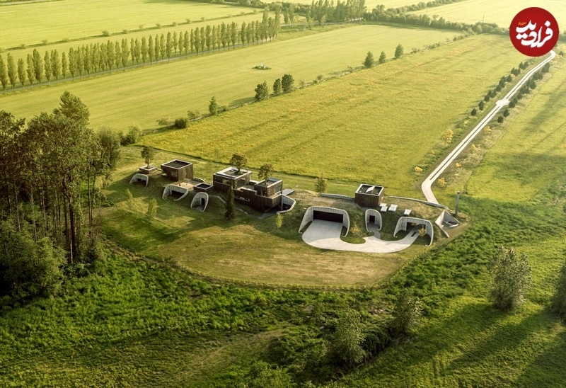 (تصاویر) معماری استثنائی خانه‌ای که انگار متعلق به یک تمدن بیگانه است