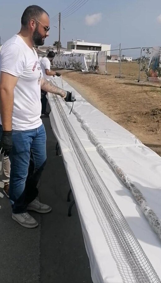 پخت کباب ۷۵ متری (تصویر)