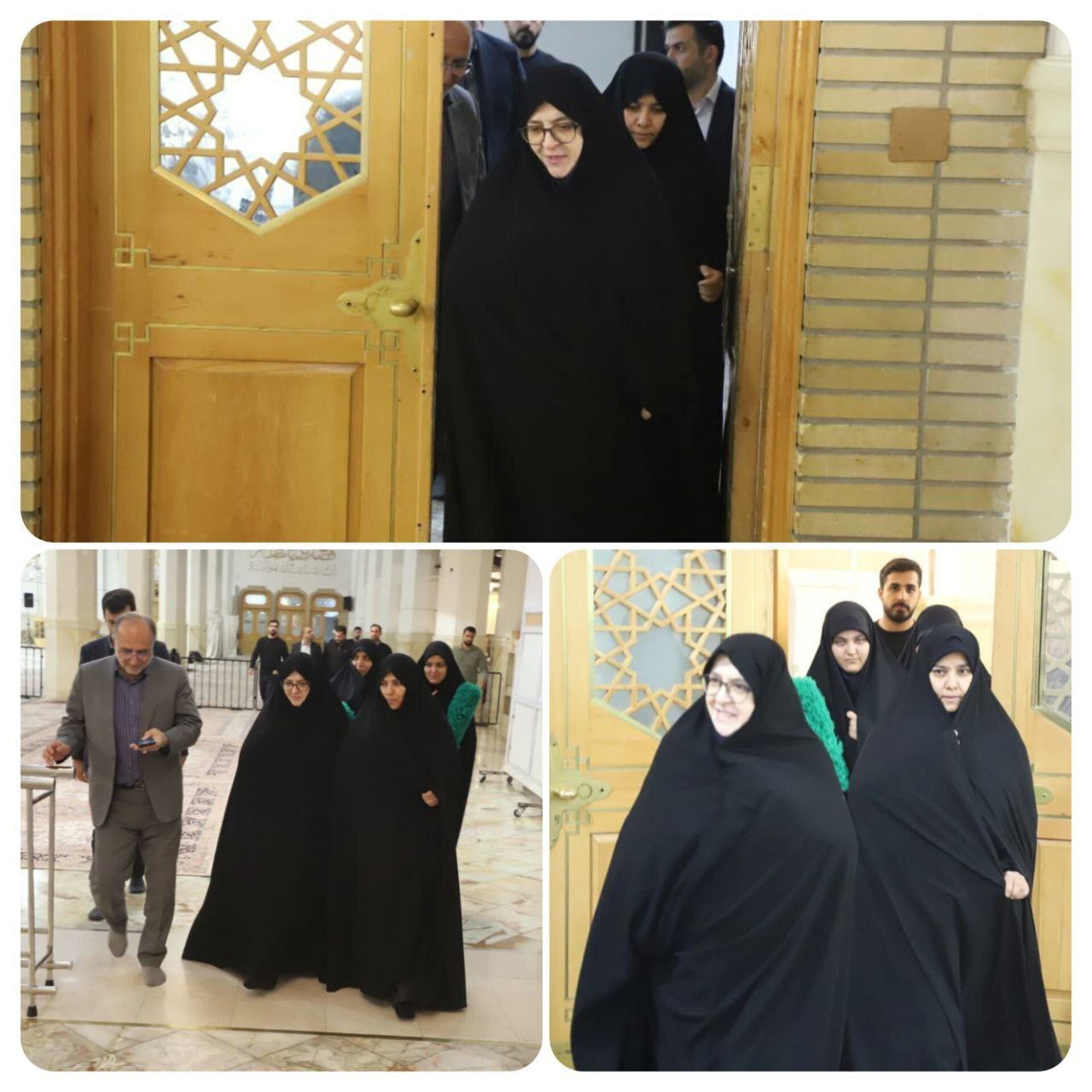 تصاویری از حضور سخنگوی دولت در مرقد نورانی حضرت فاطمه معصومه سلام الله علیها