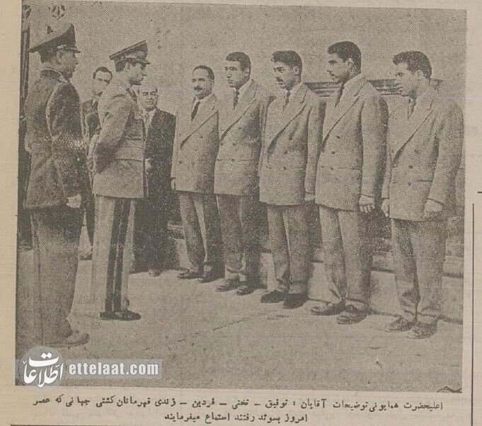 (تصاویر) سفر به ایران قدیم؛ قابی از تختی و فردین با شاه منتشر شد!