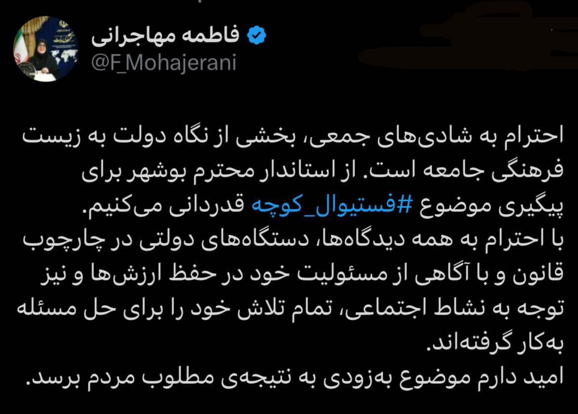 مهاجرانی: نگاه دولت در زیست فرهنگی، احترام به شادی‌ جمعی است